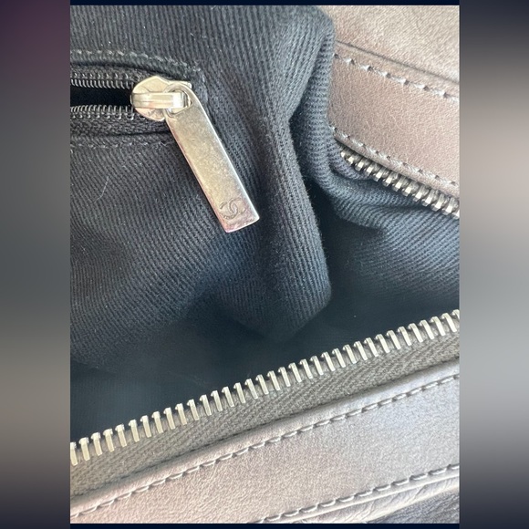 Chanel two tone quilted leather bowling bag - Picture 10 of 12